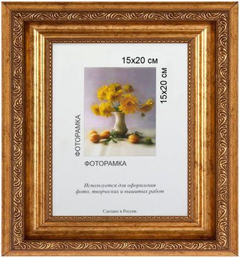 Фоторамка Gamma МРП-01 №02 15x20 см (под золото) - 1/1