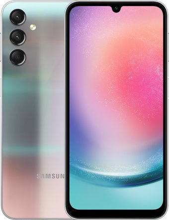 Смартфон Samsung Galaxy A24 SM-A245F/DSN 8GB/128GB (серебристый) - 1/1