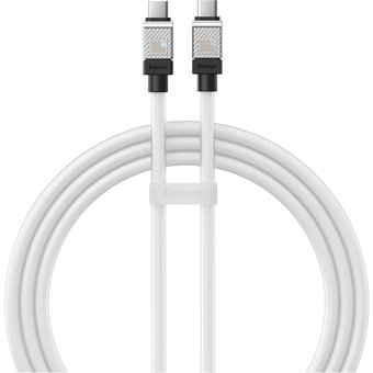 Кабель Baseus CoolPlay Series USB Type-C - USB Type-C (1 м, белый) - 1/1