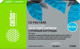 Картридж CACTUS CS-F6U16AE (аналог HP F6U16AE) - 1/1