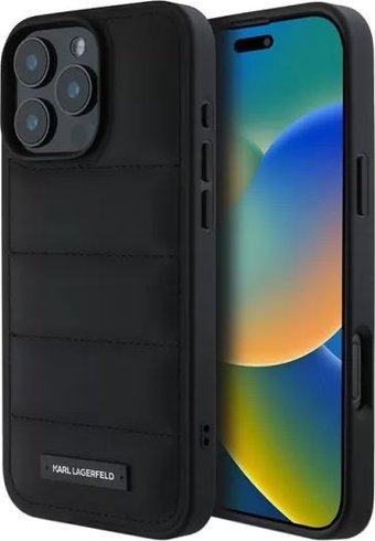 Чехол для телефона Lagerfeld PU Quilted Metal logo для iPhone 16 Pro Max KLHCP16XPSQAK - 1/1