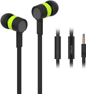 Наушники Celebrat D2 (черный/зеленый) - 1/1