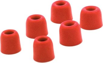 Амбушюры для наушников KZ Acoustics Memory Foam (3 пары, красный) - 1/1