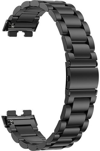 Браслет Rumi Heavy металлический для Huawei Band 8/9 (черный) - 1/1