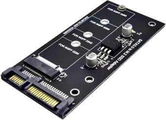 Планка USBTOP SATA 3.0 - M.2 (черный) - 1/1