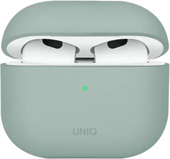 Чехол Uniq Lino для AirPods 4 AIRPODS(2024)-LINOIGRN (зеленый) - 1/1