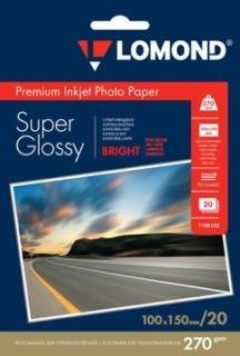 Фотобумага Lomond Суперглянцевая ярко-белая A6 270 г/м2 20 листов [1106102] - 1/1