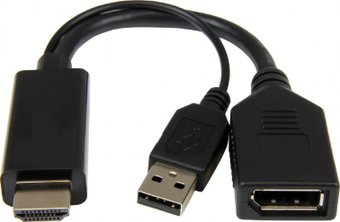 Кабель Cablexpert A-HDMIM-DPF-01 HDMI - DisplayPort (0.1 м, черный) - 1/1
