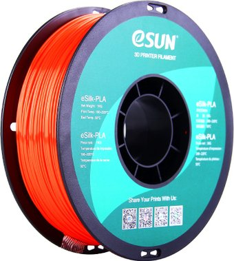 Пластик eSUN eSilk PLA 1.75 мм 1000 г (яхонтовый) - 1/1