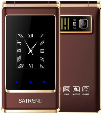 Кнопочный телефон Satrend A15 (коричневый) - 1/1