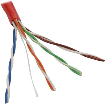 Кабель 5bites UTP Cat.5е US5505-100A-RD (100 м, красный) - 1/1
