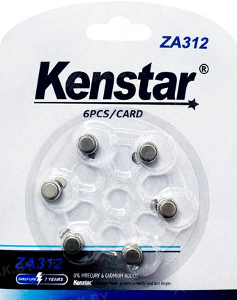 Батарейка Kenstar ZA312 BL-6, Zinc Air (1 шт) - 1/1