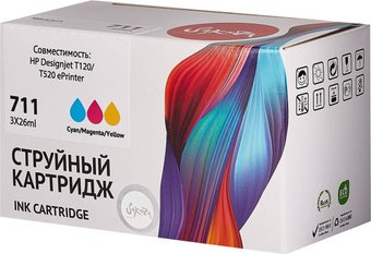 Картридж Sakura Printing SIP2V32A (аналог HP 711 Tri-colour) - 1/1