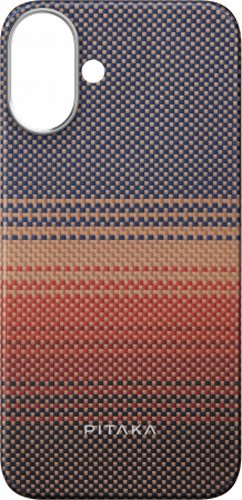 Чехол для телефона Pitaka Tactile Woven для iPhone 16 (закат) - 1/1