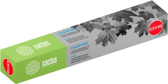 Картридж CACTUS CS-EXV49C (аналог Canon C-EXV49 Cyan) - 1/1