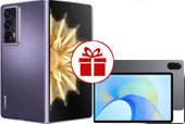 Смартфон HONOR Magic V2 16GB/512GB международная версия (фиолетовый) и планшет HONOR Pad X9 4GB/128GB (космический серый) по акции - 1/1