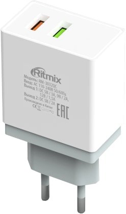 Сетевое зарядное Ritmix RM-3032QC - 1/1