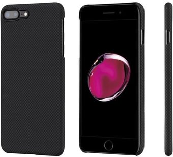 Чехол для телефона Pitaka MagEZ Case Pro для iPhone 8 Plus (plain, черный/серый) - 1/1