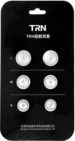 Амбушюры для наушников TRN Silicon Eartips (3 пары, белый) - 1/1