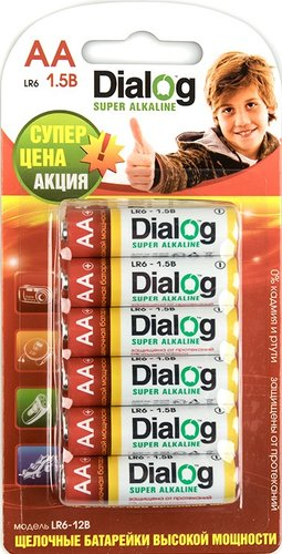 Батарейка Dialog AA 12 шт. [LR6-12B] - 1/1