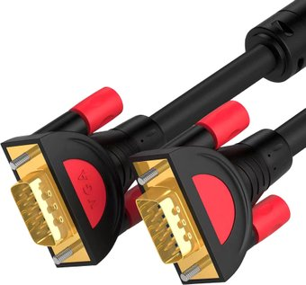 Кабель USBTOP 3+9 Premium VGA - VGA (3 м, черный) - 1/1