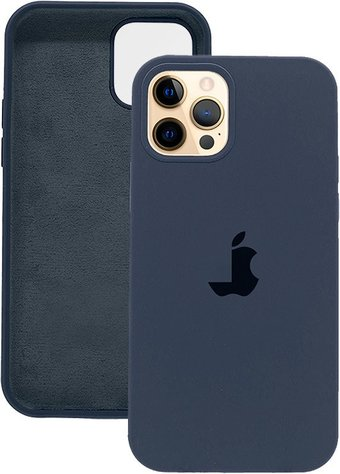Чехол для телефона EXPERTS Silicone Case для Apple iPhone 12/12 Pro (темно-синий) - 1/1