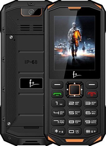 Кнопочный телефон F+ R240 (черный/желтый) - 1/1