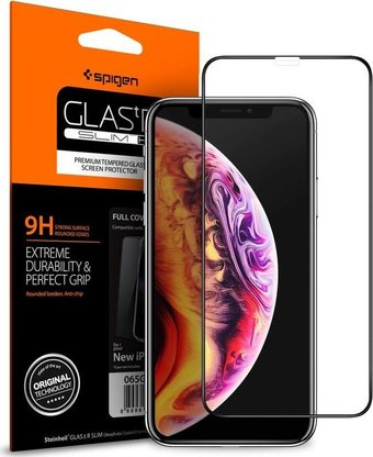Защитное стекло Spigen Glas FC для iPhone 11 Pro/XS/X 063GL25234 - 1/1