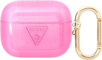 Чехол CG Mobile Guess Translucent Palm Tree для AirPods Pro GUAPLFCTPF (розовый) - 1/1