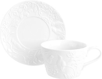 Чашка с блюдцем Elan Gallery Птички на ветке 540198 - 1/1