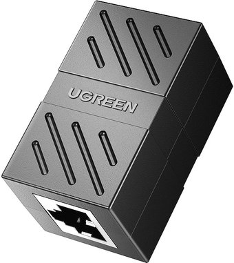 Коннектор-соединитель Ugreen NW114 20390 RJ-45 - RJ-45 (1 шт., черный) - 1/1