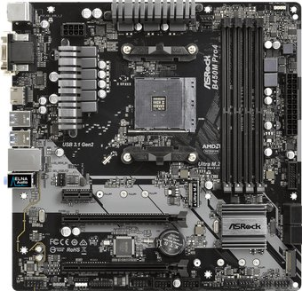 Материнская плата ASRock B450M Pro4 - 1/1