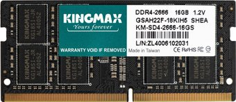 Оперативная память Kingmax 16ГБ DDR4 SODIMM 2666 МГц KM-SD4-2666-16GS - 1/1