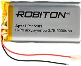 Аккумулятор Robiton LP115181 5000 mAh 1 шт - 1/1