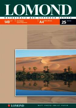 Фотобумага Lomond Матовая А4 140 г/кв.м. 25 листов (0102073) - 1/1