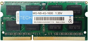 Оперативная память Tech 4ГБ DDR3 SODIMM 1600МГц - 1/1