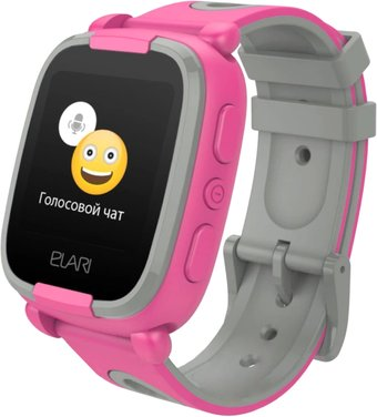 Детские умные часы Elari KidPhone 2 (розовый/серый) - 1/1
