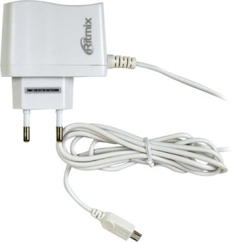 Сетевое зарядное Ritmix RM-110 (белый) - 1/1