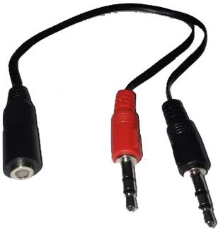 Разветвитель Dowell Y-Cable (черный) - 1/1