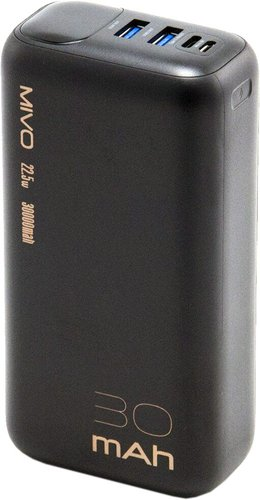 Внешний аккумулятор Mivo MB-308Q (черный) - 1/1