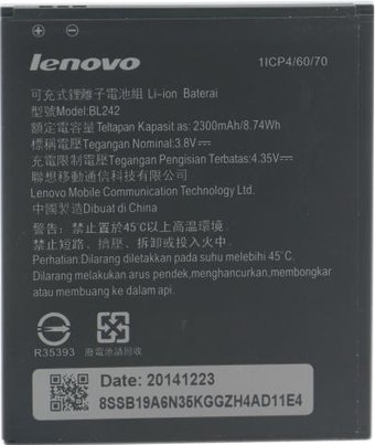 Аккумулятор для телефона Копия Lenovo BL242 - 1/1