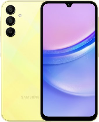 Смартфон Samsung Galaxy A15 4GB/128GB (желтый, без Samsung Pay) - 1/1