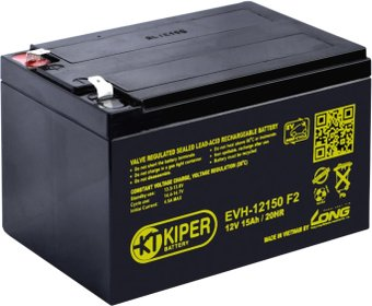 Аккумулятор для ИБП Kiper EVH-12150 F2 (12В/15 А·ч) - 1/1
