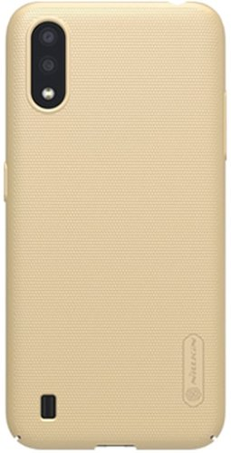 Чехол для телефона Nillkin Super Frosted Shield для Samsung Galaxy A01 (золотистый) - 1/1