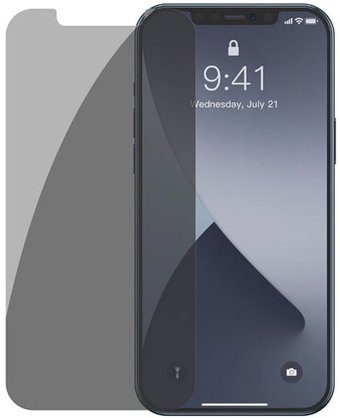 Защитное стекло Baseus Full-glass Anti-peeping Tempered для iPhone 12 Mini - 1/1