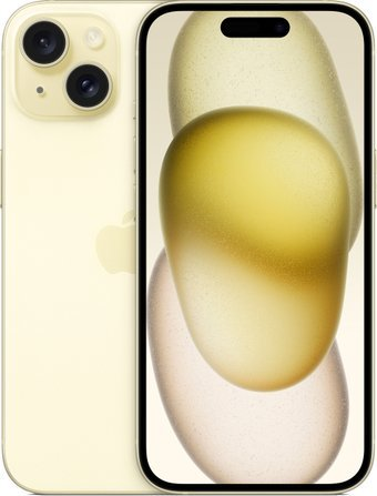 Смартфон Apple iPhone 15 256GB (желтый) - 1/1