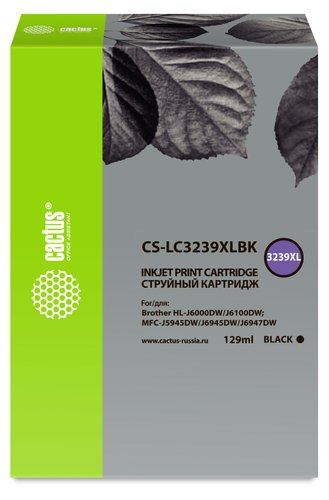 Картридж CACTUS CS-LC3239XLBK (аналог Brother 3239XLBK) - 1/1