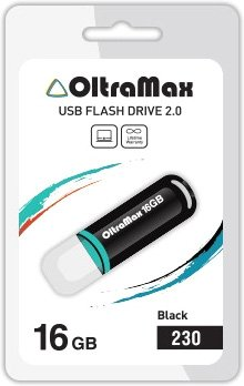 USB Flash OltraMax 230 16GB (черный) [OM-16GB-230-Black] - 1/1