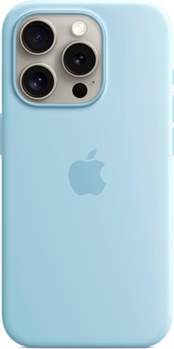Чехол для телефона Apple MagSafe Silicone Case для iPhone 15 Pro (голубой) - 1/1
