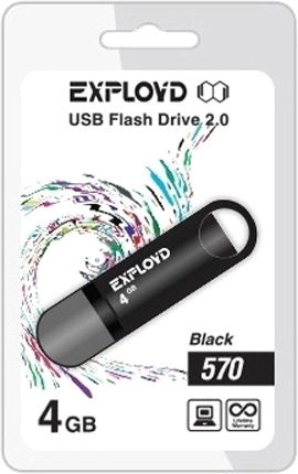 USB Flash Exployd 570 4GB (черный) - 1/1